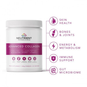 Neutrient Collagen – pudră de collagen cu probiotice