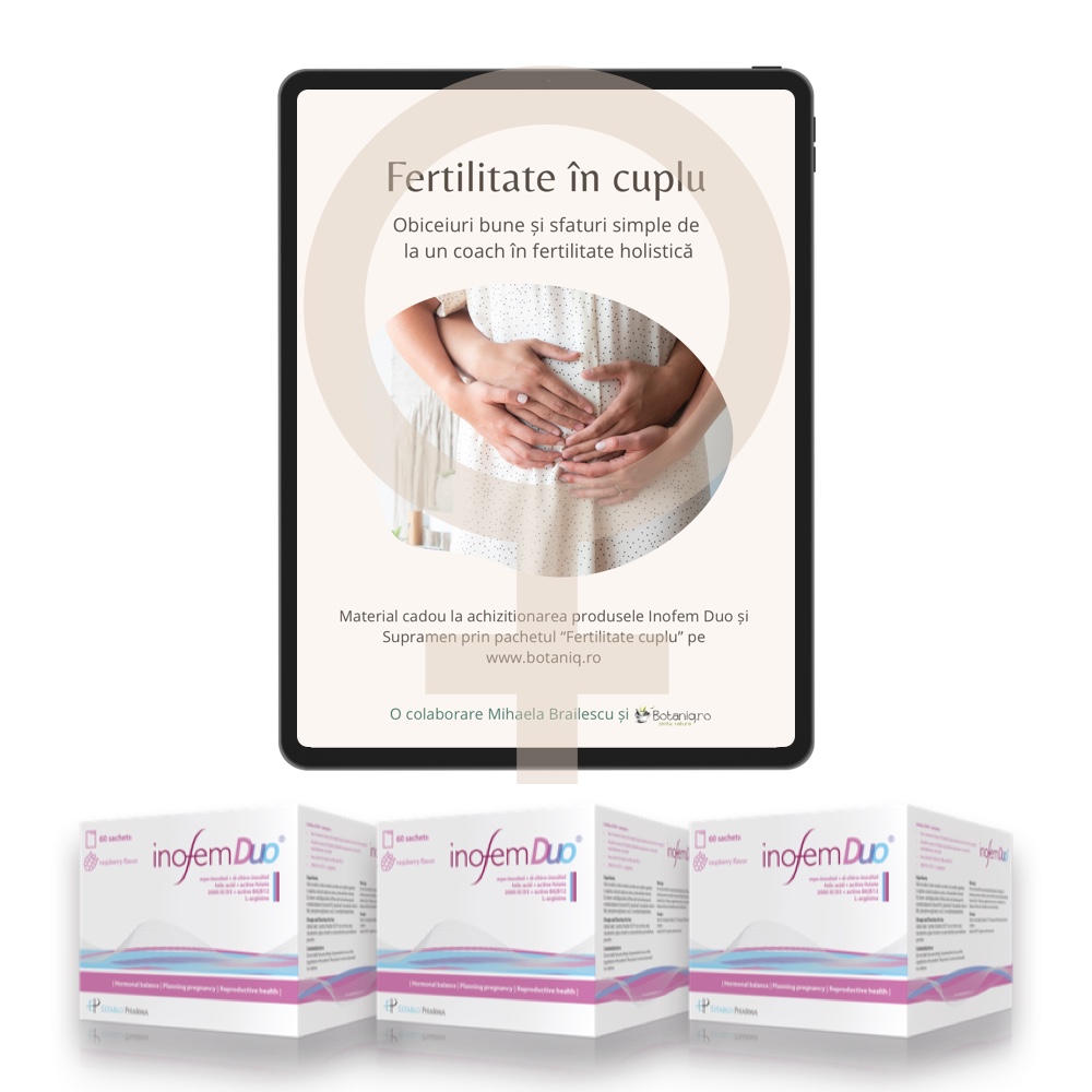 Pachet Fertility Start pentru EA 3 luni (3 x Inofem Duo 60 pliculețe), Establo Pharma