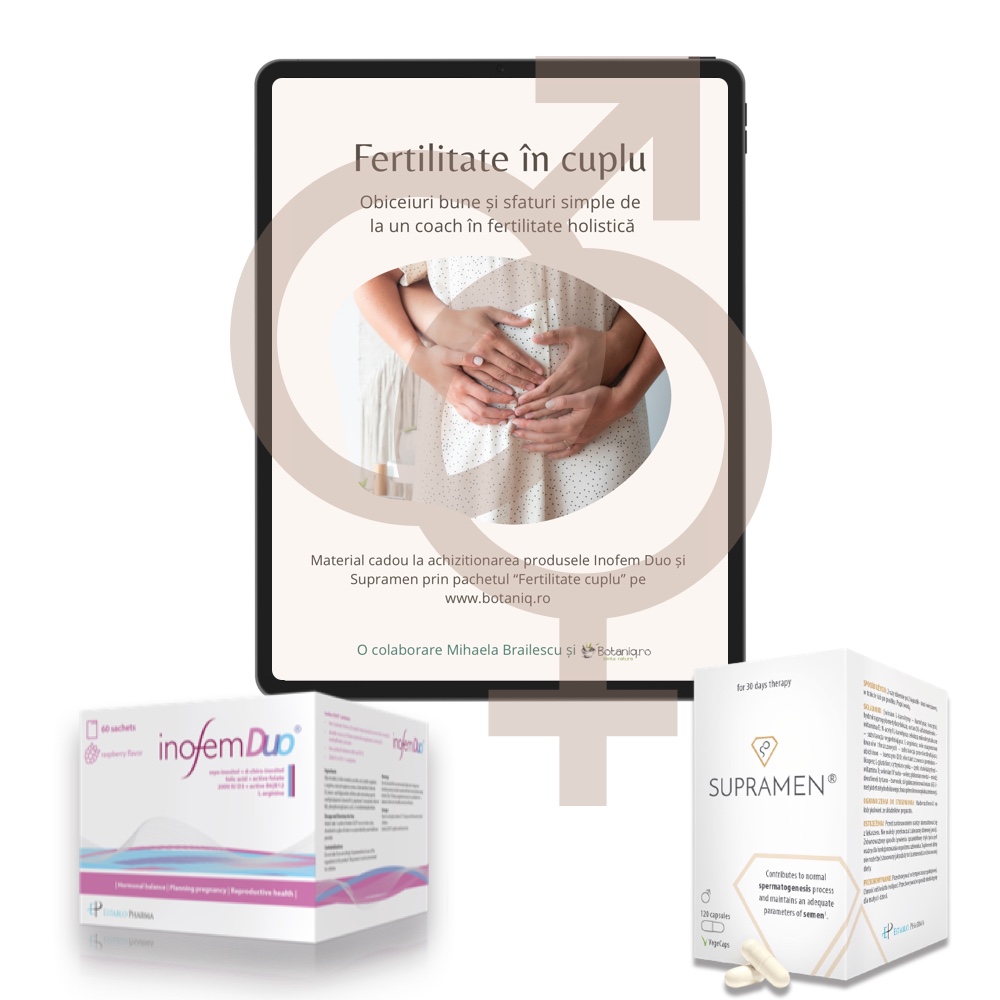 Pachet Fertility Start Cuplu 1 luna (Inofem Duo, Supramen), Establo Pharma