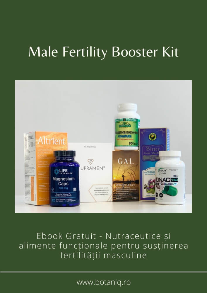 Coperta - Male Fertility Booster Kit - Nutraceutice și alimente funcționale pentru susținerea fertilității masculine